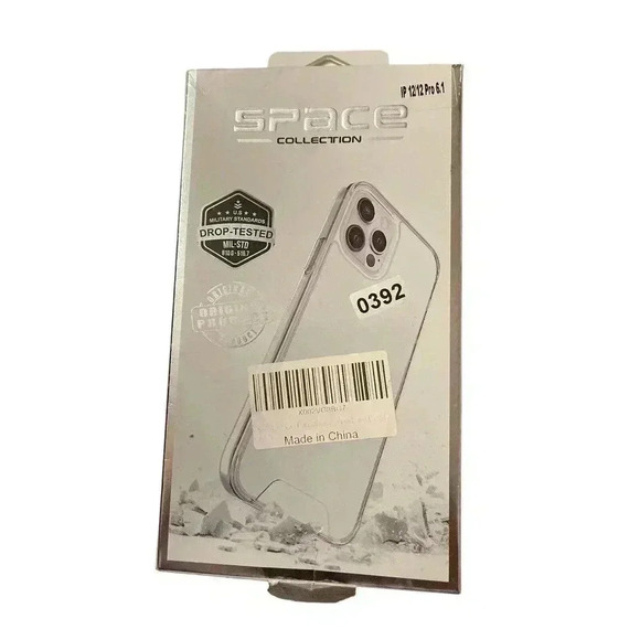 SPACE COLLECTION I PHONE 12 AND 12 PRO CLEAR CASE - Picture 1 of 2